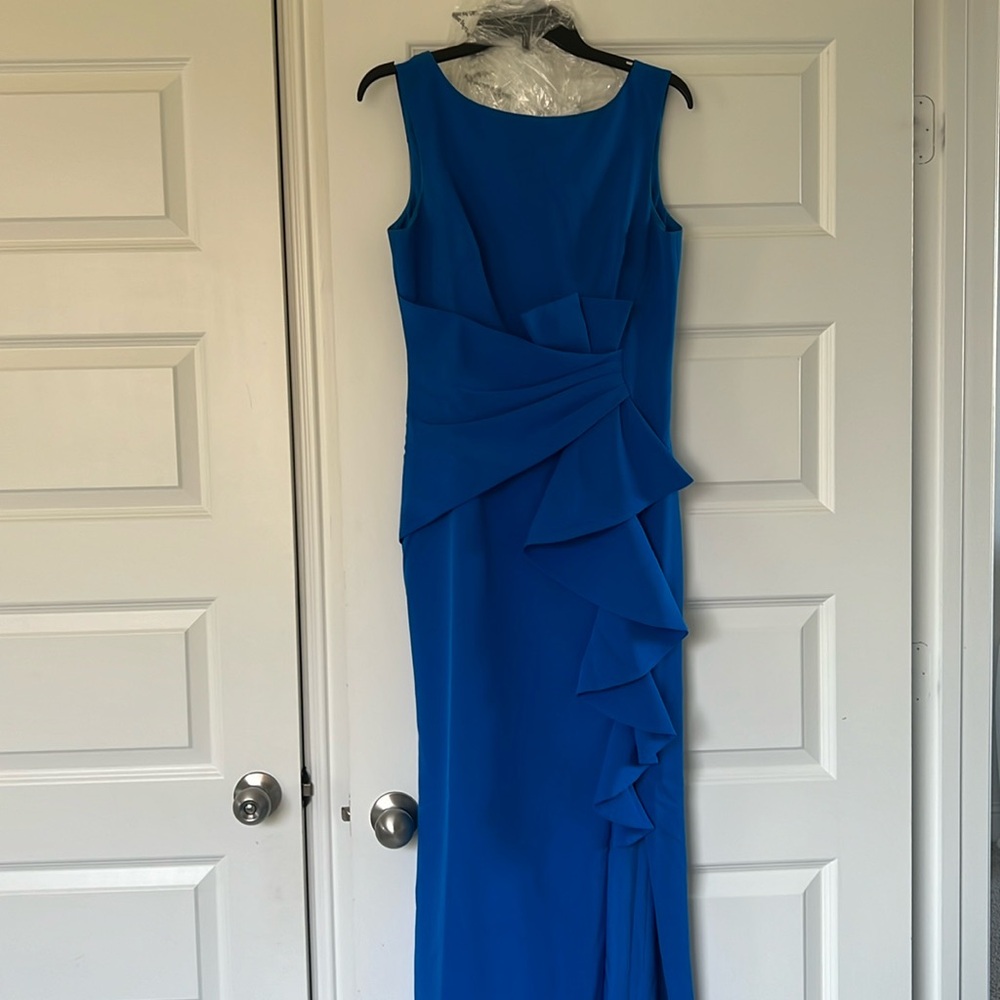 NORDSTROM Formal Royal Blue Ruffle Dress
